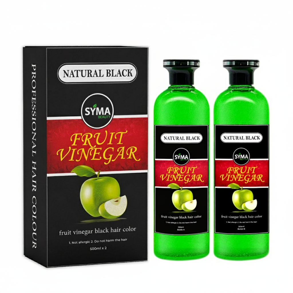 Fruit Vinegar Hair Gel Natural Black Hair Colour,Long Lasting ,Ammonia Free,Silkier Black Hair Dye For Men&Women For Black Hair Dye