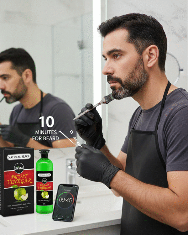 Fruit Vinegar Hair Gel Natural Black Hair Colour,Long Lasting ,Ammonia Free,Silkier Black Hair Dye For Men&Women For Black Hair Dye